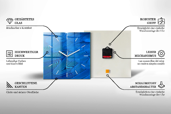 Kwadratowy zegar Cytat na plaży