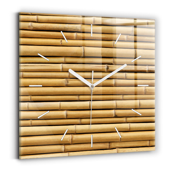 Kwadratowy zegar Bambusowe kije