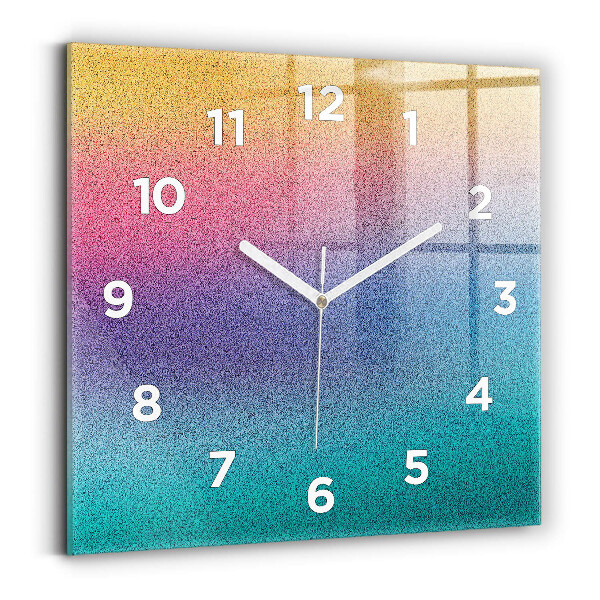 Zegar na ścianę kwadratowy Wzór gradient