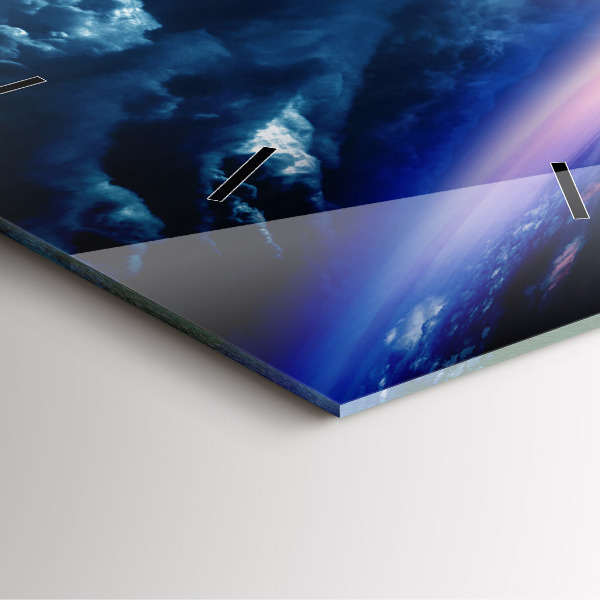 Zegar na ścianę kwadratowy Wielka galaktyka