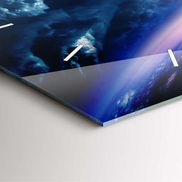 Zegar na ścianę kwadratowy Wielka galaktyka