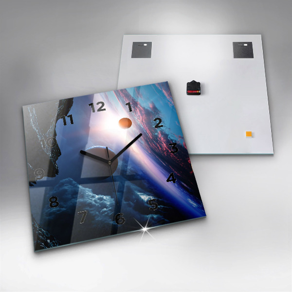 Zegar na ścianę kwadratowy Wielka galaktyka