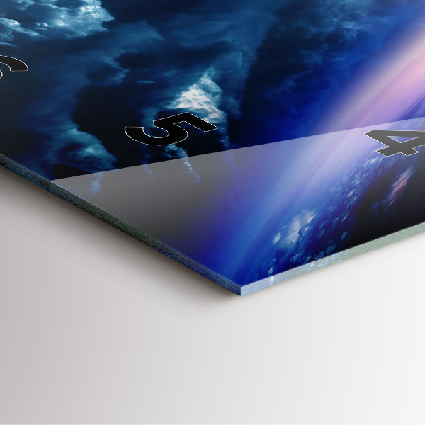 Zegar na ścianę kwadratowy Wielka galaktyka