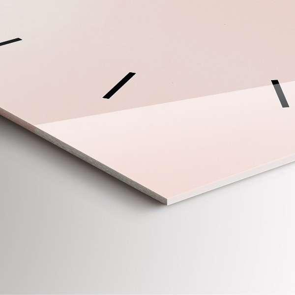 Zegar na ścianę kwadratowy Złote liście tropikalne