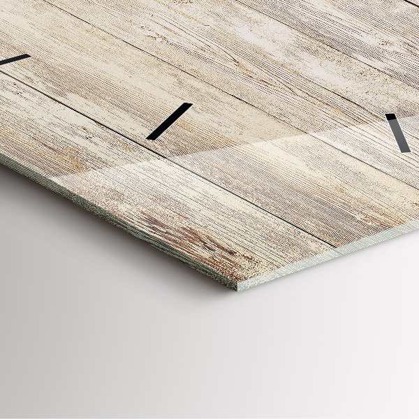 Kwadratowy zegar Drewniane panele