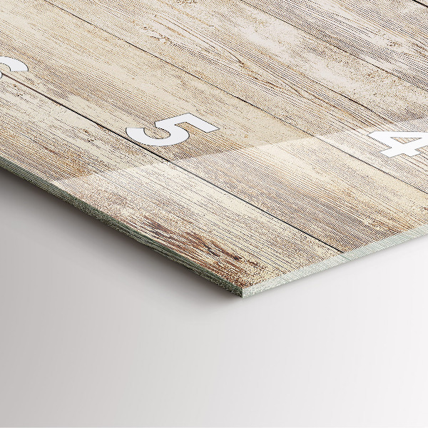 Kwadratowy zegar Drewniane panele