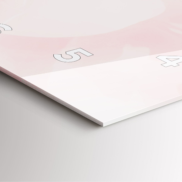 Kwadratowy zegar Kwitnące róże