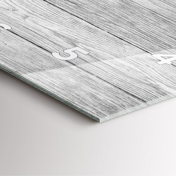 Kwadratowy zegar Panele drewniane