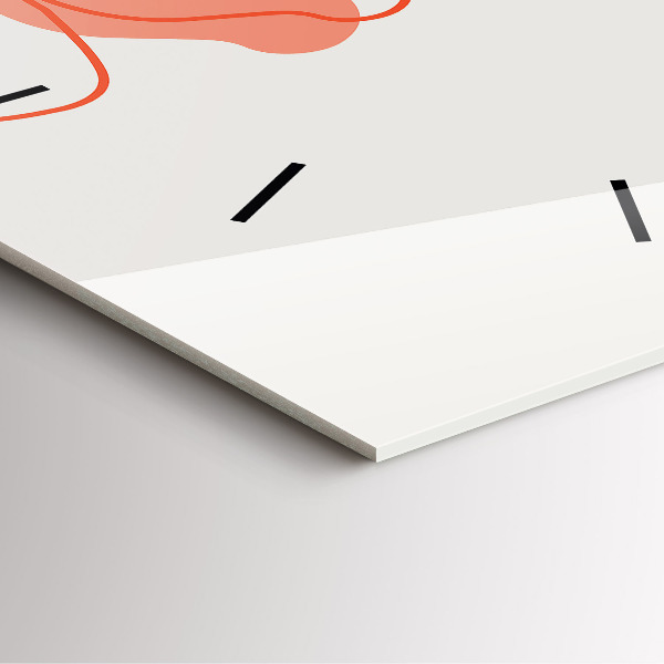 Zegar na ścianę kwadratowy Hawajskie rośliny