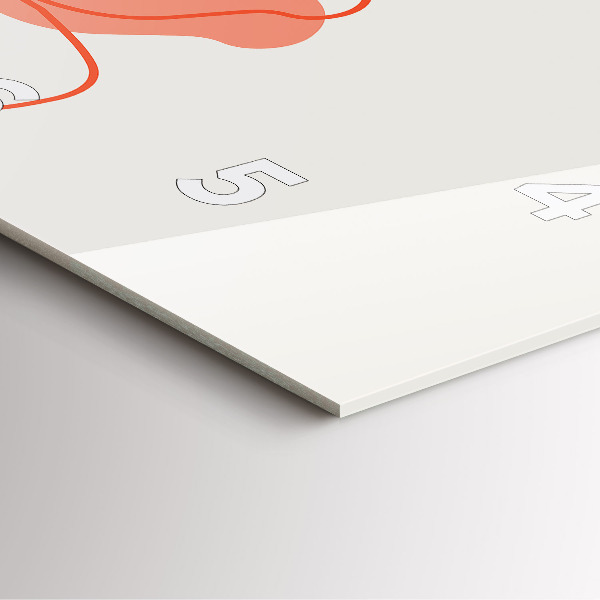 Zegar na ścianę kwadratowy Hawajskie rośliny