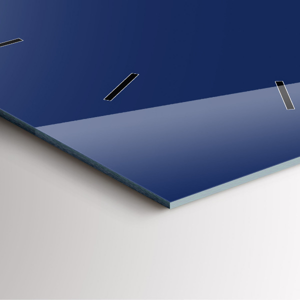 Zegar ścienny kwadratowy Kolor granatowy