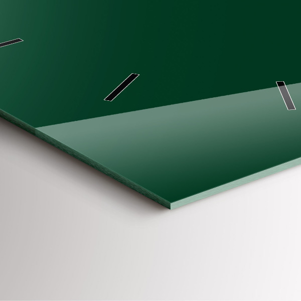 Zegar ścienny kwadratowy Kolor butelkowa zieleń