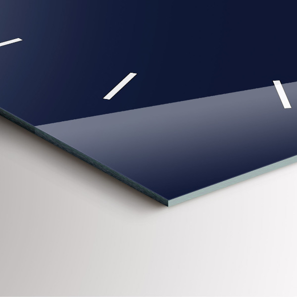 Zegar ścienny kwadratowy Ciemny Granatowy