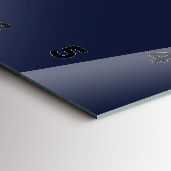 Zegar ścienny kwadratowy Ciemny Granatowy