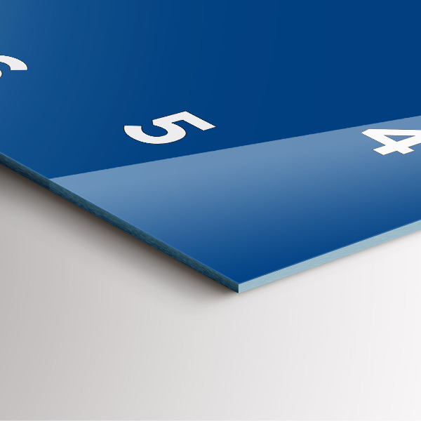 Zegar ścienny kwadratowy Niebieski