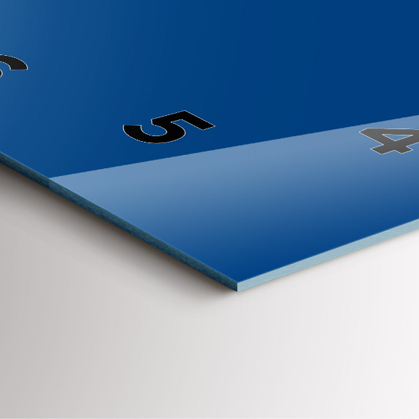 Zegar ścienny kwadratowy Niebieski