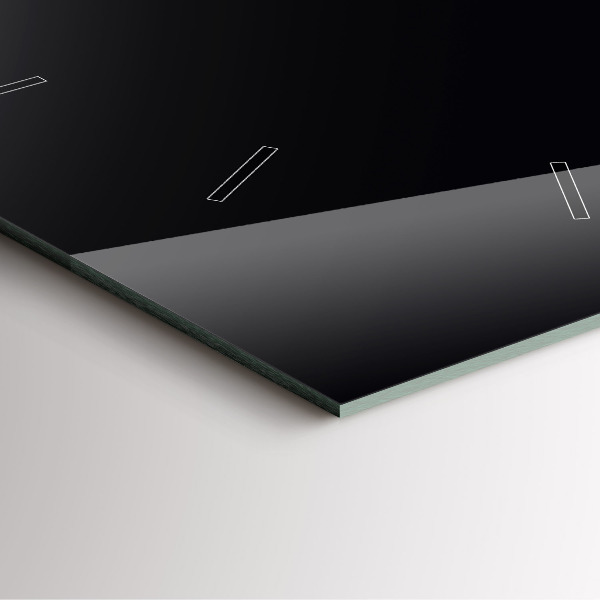 Zegar ścienny kwadratowy Czarny