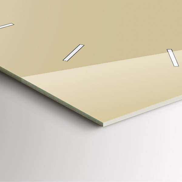 Zegar ścienny kwadratowy Beżowy