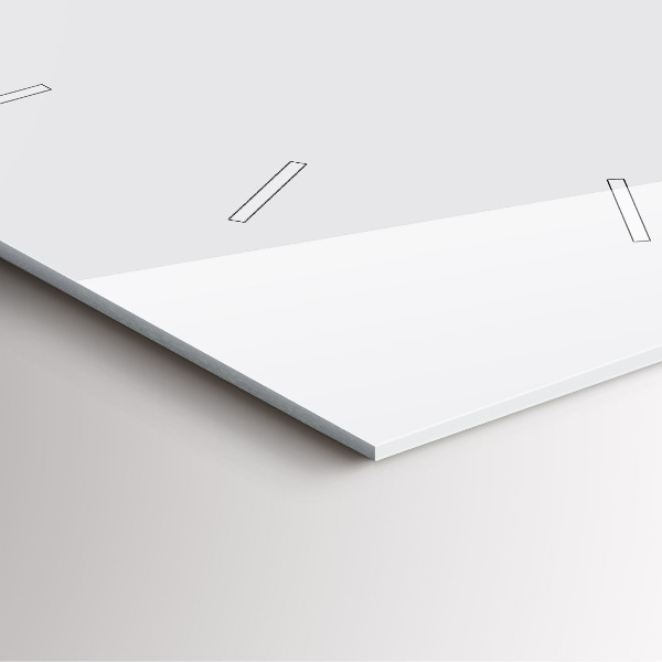 Zegar ścienny kwadratowy Biały