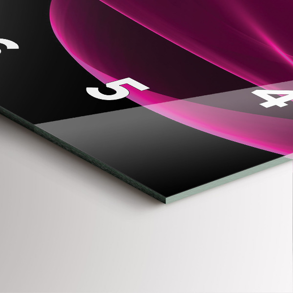 Zegar ścienny kwadratowy Różowa abstrakcja