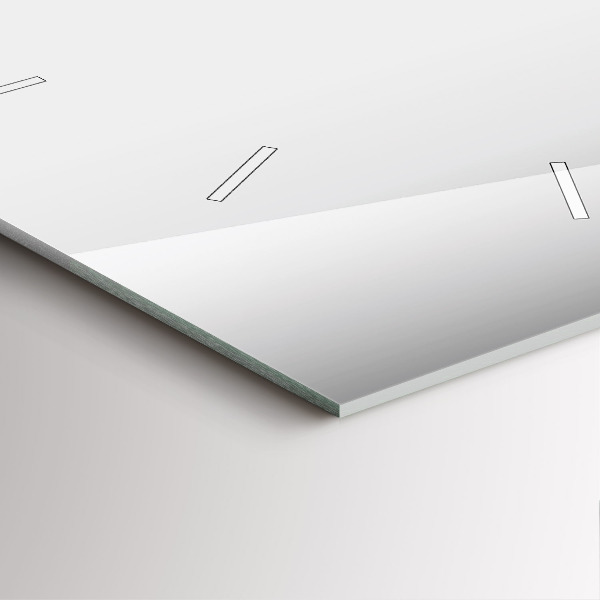 Zegar ścienny kwadratowy Srebrna abstrakcja