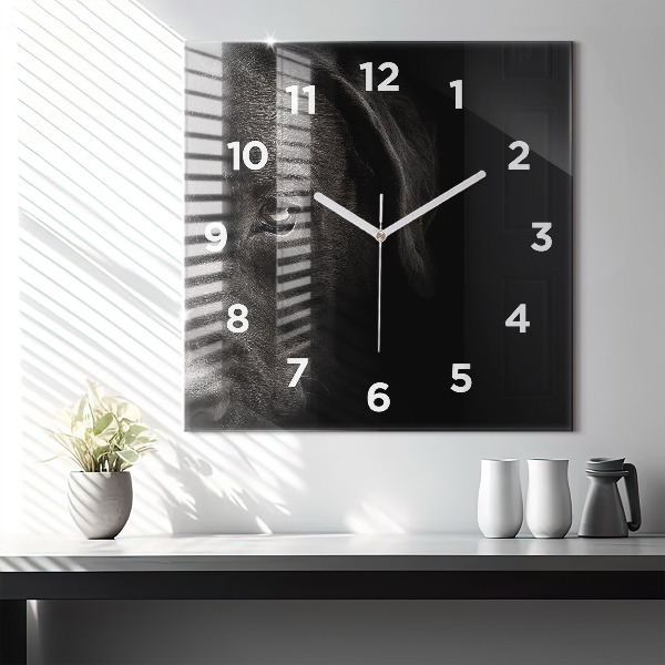 Kwadratowy zegar Pies i kot szkocki