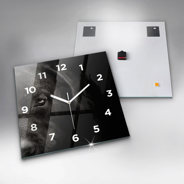 Kwadratowy zegar Pies i kot szkocki