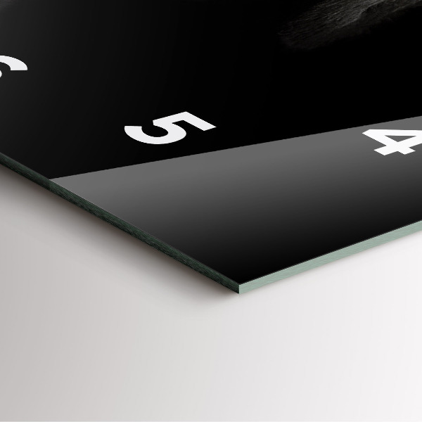 Kwadratowy zegar Pies i kot szkocki