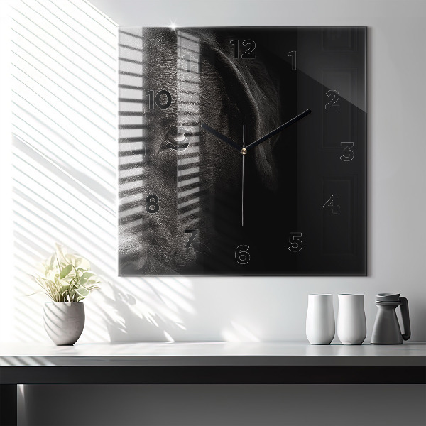 Kwadratowy zegar Pies i kot szkocki