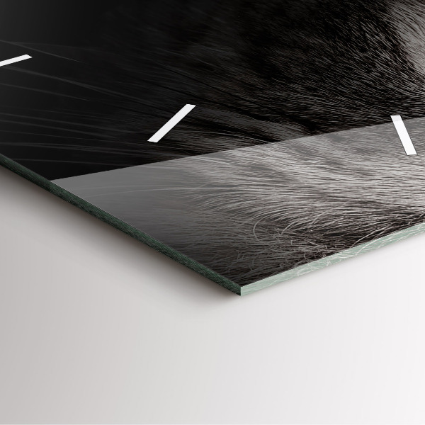 Kwadratowy zegar Pies i kot szkocki