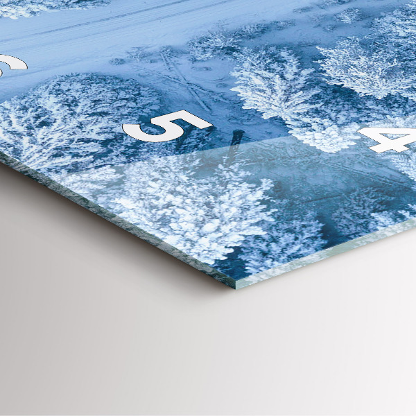 Zegar ścienny kwadratowy Las z drona