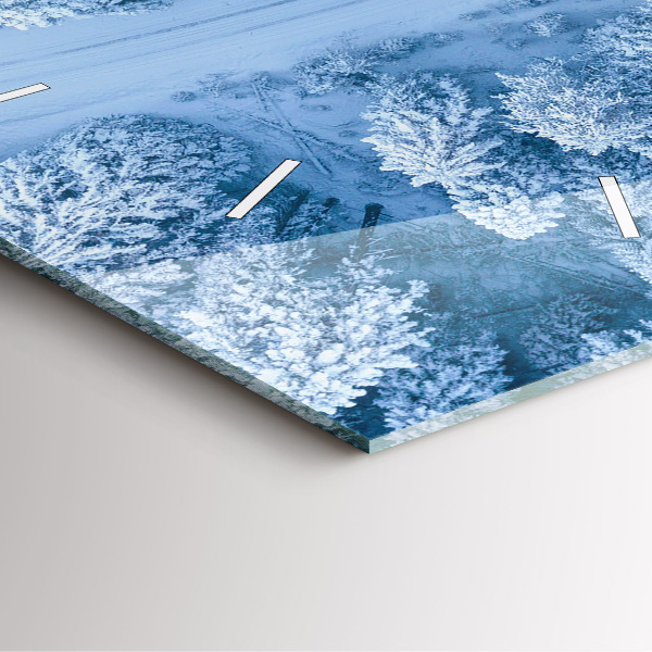 Zegar ścienny kwadratowy Las z drona