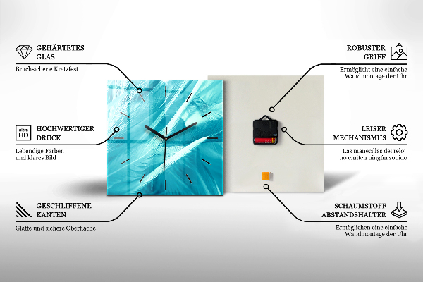 Zegar ścienny kwadratowy Wielki Kanion Arizona