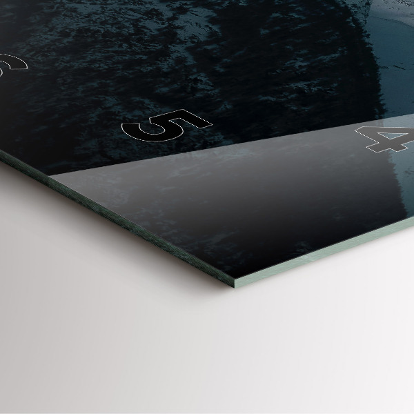 Zegar ścienny kwadratowy Zachód słońca w górach