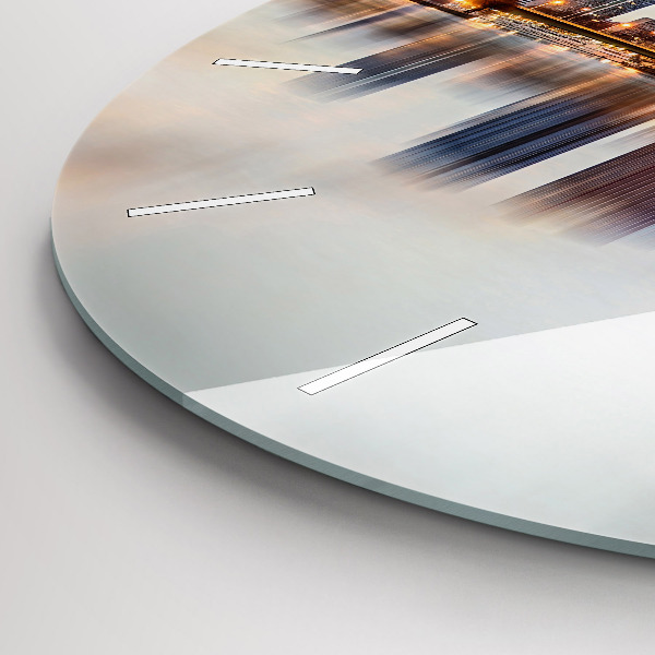 Zegar okrągły Panorama z wieżą Eiffla