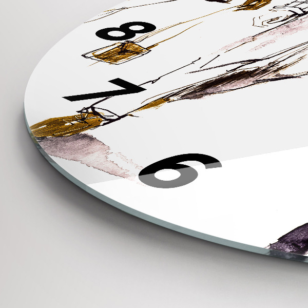 Zegar ścienny okrągły Kobieta i mężczyzna