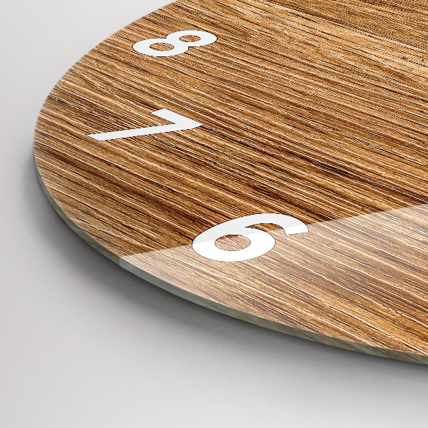 Zegar ścienny okrągły Jasne drewno