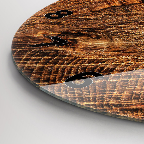 Zegar ścienny okrągły Stary pień drzewa