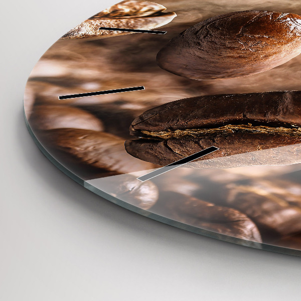 Zegar okrągły Ziarna kawy