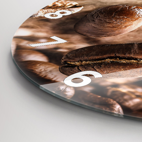 Zegar okrągły Ziarna kawy