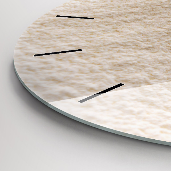 Zegar okrągły z nadrukiem Mąka i kłosy zboża