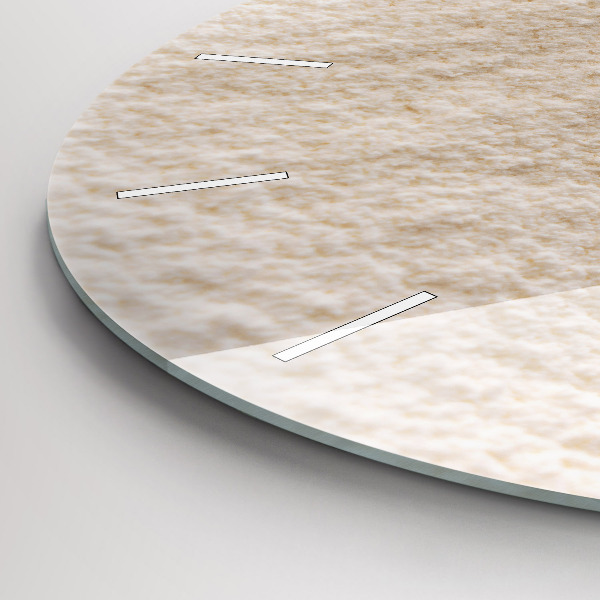 Zegar okrągły z nadrukiem Mąka i kłosy zboża