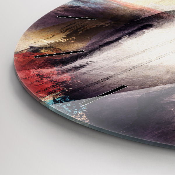 Zegar ścienny okrągły Abstrakcja portret kobiety