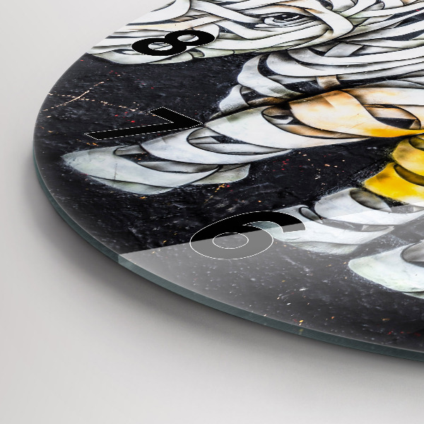 Zegar ścienny okrągły Abstrakcyjny nosorożec