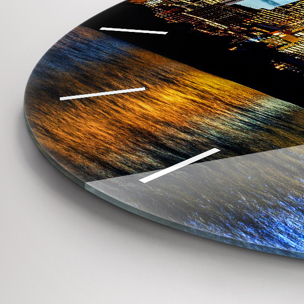 Zegar ścienny okrągły Sydney Wieczorem