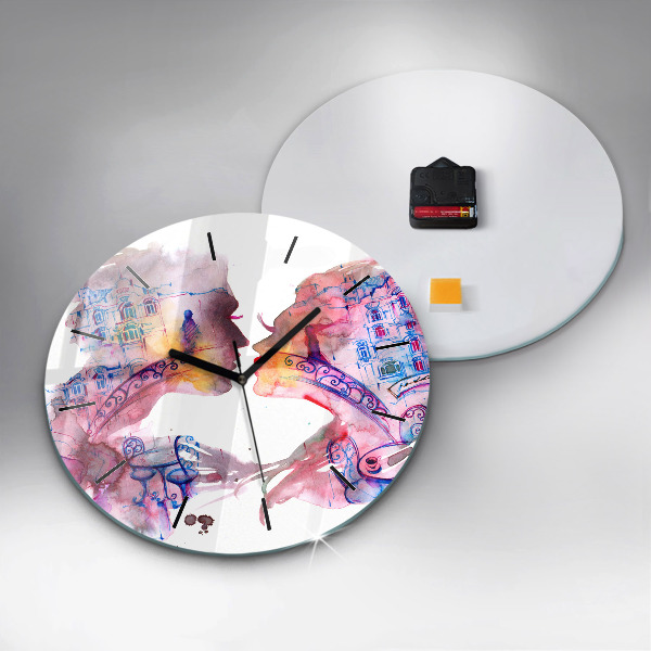 Zegar ścienny okrągły Dwa Ciała Jedna Dusza