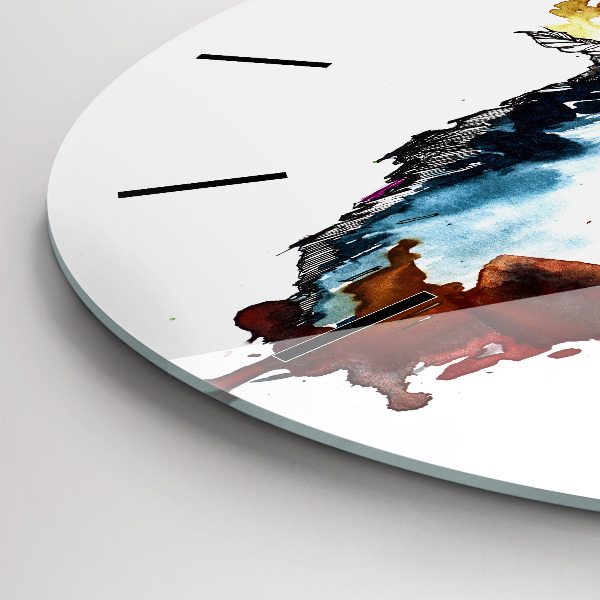 Zegar ścienny okrągły Wilk i Pełnia