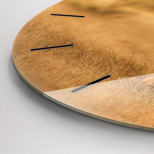 Zegar ścienny okrągły Polowanie Tygrys