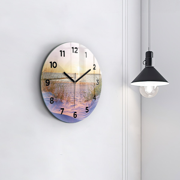 Zegar ścienny okrągły Polskie Morze Słoneczne