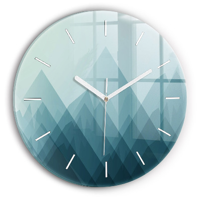 Zegar ścienny okrągły Geometryczne figury